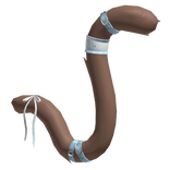 Brown Blue Ribbon Nurse Cat Tail