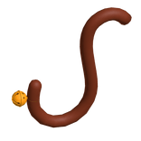 Brown Cat Tail w/ Jingle Bell