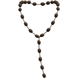 Brown Chinese Agarwood Beaded Necklace