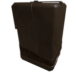 Brown classic leather trench coat left arm (PBR)