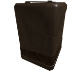 Brown classic leather trench coat right arm (PBR)