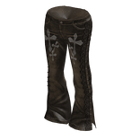 Brown Cross Graphic Flare Jeans