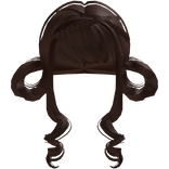 Brown Cutesy Lamb Bambi Curly Pigtails