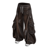 Brown Denim Cargo Sweats