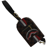 Brown Designer Shark Messenger Bag [Front - 3.0]