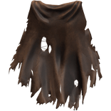 Brown Dirty Old Torn Ripped Traveler Cape 