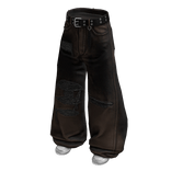 Brown Distressed Rockstar Denim Jeans