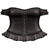 brown emo gothic protagonist off shoulder dress
