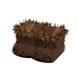 Brown Fluffy Fur Boots Y2K Gyaru