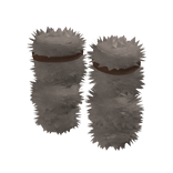 Brown Fur Leg Warmers