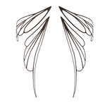 Brown Gleaming Fairy Wings
