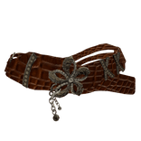 brown gyaru belt w chain detail (blush doll)