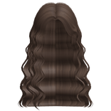 Brown Half Tucked Wavy Hair
