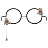 brown halloween ghost eyewear