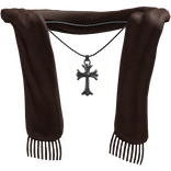 Brown high Fashion With rosary