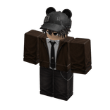 Brown Jacket Emo Boy Avatar w/ Bear Beanie
