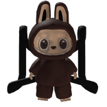 Brown Labubu Monster Backpack 