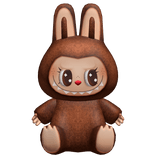 Brown Labubu Monster Plushie Backpack