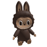 Brown Labubu Rabubu Backpack