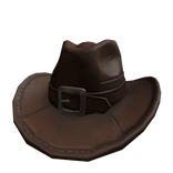 Brown Leather Cowboy Hat