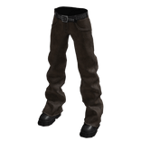 Brown Leather Pants w/ Shoes