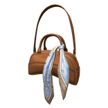 Brown Leather Pride Collection Handbag & Scarf