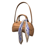 Brown Leather Pride Collection Handbag & Scarf