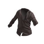 Brown Loose Button-up