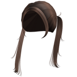 Brown Middle Part Over The Shoulder Pigtails