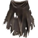 Brown Old Torn Ripped Traveler Cape 