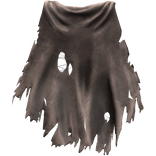 Brown Old Torn Ripped Traveler Cape 