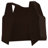 Brown Open Suit Vest