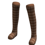 Brown | Leg Warmers Thigh High Socks