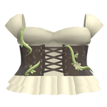 ✿ brown overgrown mori kei fairy corset dress