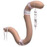 Brown Pink Cute Medic Nurse Cat Tail