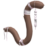 Brown Pink Cute Medic Nurse Cat Tail