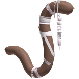 Brown Pink Medic Nurse Cat Tail