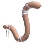 Brown Pink Ribbon Nurse Cat Tail