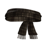 Brown Plaid Emo Vintage Tied Scarf