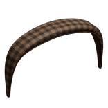 Brown Plaid Headband