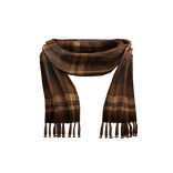 Brown Plaid Scarf