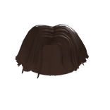 Brown Preppy Middle Part