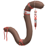 Brown Red Cute Medic Nurse Cat Tail