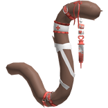 Brown Red Medic Nurse Cat Tail