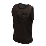 Brown Ribbed Tank Top