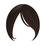 brown side bangs anime