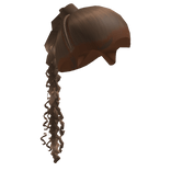 Brown Sleek Braided Ponytail with Stitch Braids