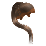 Brown Sleek Stitch Braid Ponytail