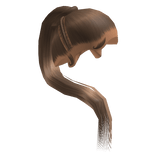 Brown Sleek Stitch Braid Ponytail