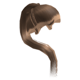 Brown Sleek Stitch Braid Ponytail